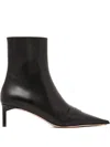 Tom Ford 55mm Leather Ankle Boots In Black