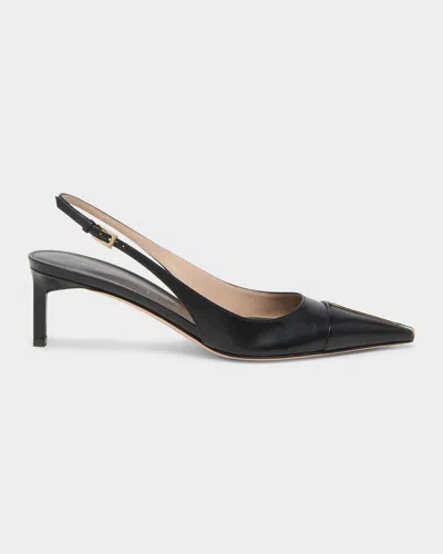 Tom Ford 55mm Shiny Kid Leather Slingback Pumps In Black