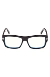 Tom Ford 55mm Square Blue Light Blocking Glasses