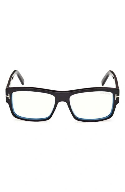 Tom Ford 55mm Square Blue Light Blocking Glasses
