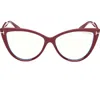 Tom Ford 56mm Blue Light Blocking Glasses In Pink