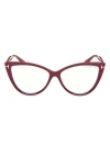 Tom Ford 56mm Blue Light Blocking Glasses In Pink/other