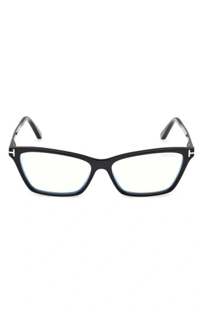 TOM FORD TOM FORD 56MM BUTTERFLY OPTICAL GLASSES