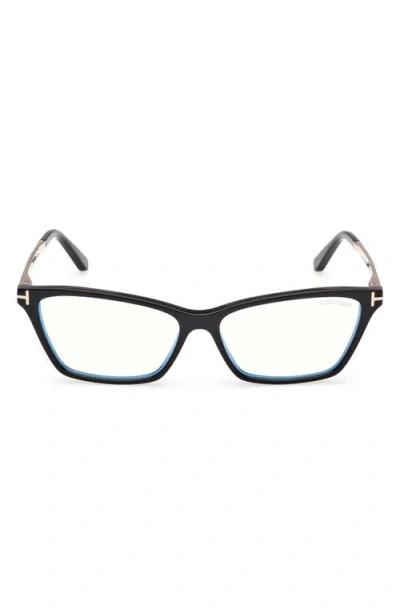 TOM FORD TOM FORD 56MM BUTTERFLY OPTICAL GLASSES
