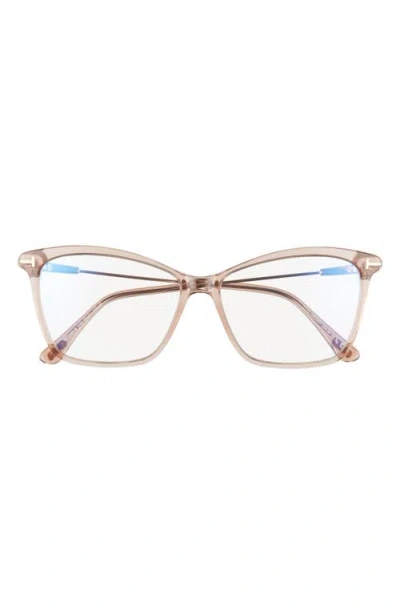Tom Ford 56mm Cat Eye Blue Light Blocking Glasses