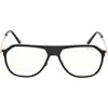 Tom Ford Pilot-frame Glasses In Black Crystal Rose Gold