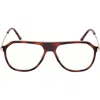 Tom Ford 56mm Pilot Blue Light Blocking Optical Glasses In Brown