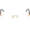 Tom Ford 56mm Rectangular Optical Glasses In Yellow/black/striped Brown