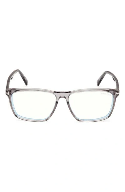 Tom Ford 56mm Square Blue Light Blocking Glasses