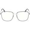 Tom Ford 56mm Square Optical Glasses In Pattern