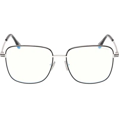 Tom Ford 56mm Square Optical Glasses In Pattern