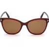 Tom Ford 58mm Cat Eye Sunglasses In Red