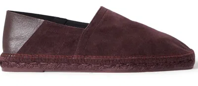 Pre-owned Tom Ford $590  Barnes Collapsible Suede Leather Espadrilles Purple Uk 9