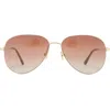 Tom Ford 59mm Pilot Sunglasses In Gold