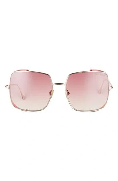 Tom Ford 60mm Gradient Square Sunglasses