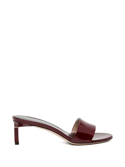 Tom Ford 60mm Square Heel Sandals In Burgundy