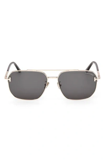 Tom Ford 61mm Navigator Sunglasses