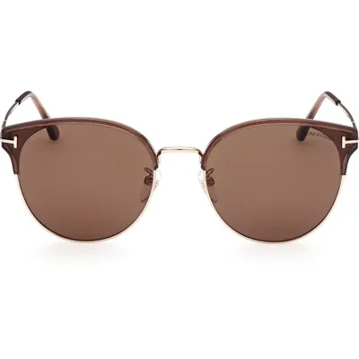 Tom Ford 61mm Round Sunglasses