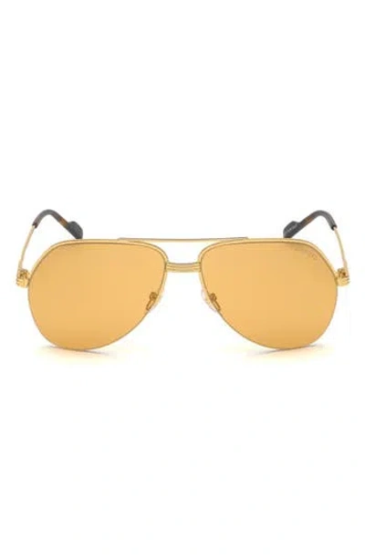 Tom Ford 62mm Geometric Sunglasses In Yellow