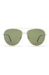 Tom Ford 62mm Navigator Sunglasses In Green