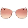 Tom Ford 62mm Round Sunglasses