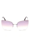 TOM FORD 63MM BUTTERFLY SUNGLASSES