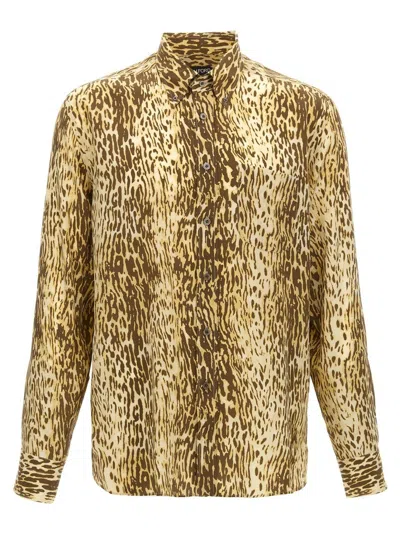 Tom Ford Animal-print Shirt In Multicolor