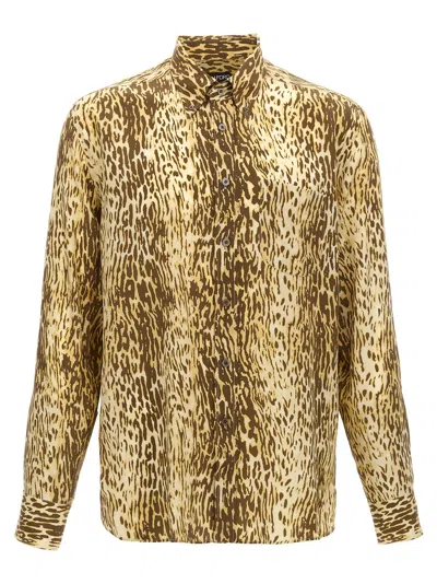 Tom Ford Animal-print Shirt In Multicolor