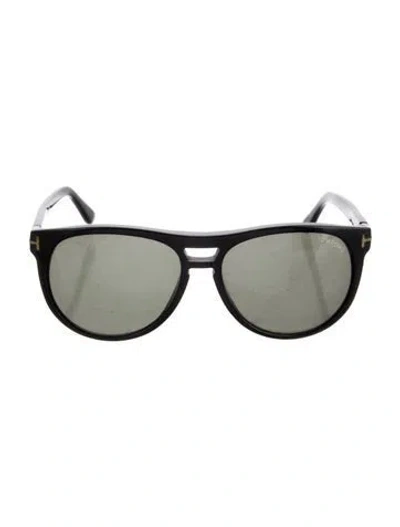 Pre-owned Tom Ford 761869 Round Sunglasses In Black