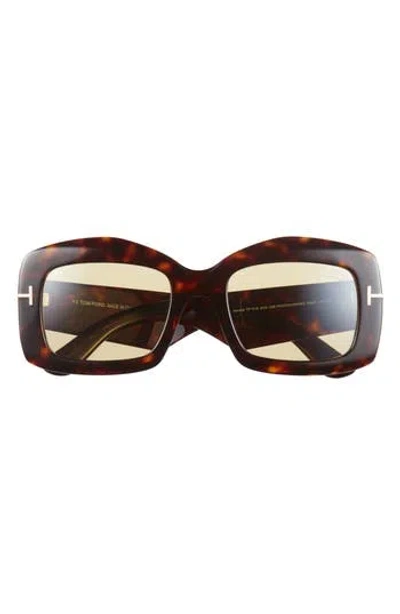 TOM FORD TOM FORD 83MM SQUARE SUNGLASSES