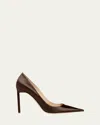 Tom Ford 85mm Betty Satin Pointed-toe Pumps In Brown