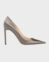 Tom Ford 85mm Betty Satin Pointed-toe Pumps In Gray