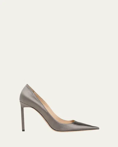 TOM FORD 85MM BETTY SATIN POINTED-TOE PUMPS