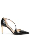 Tom Ford Patent Asymmetrical Stiletto Pumps In Black