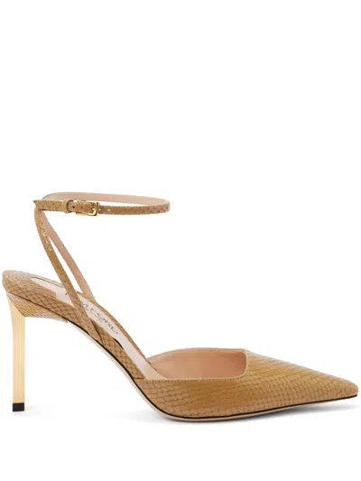 Tom Ford 85mm Embossed Pumps In 中性色