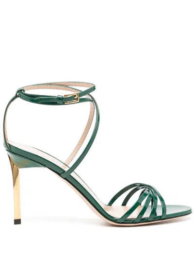 Tom Ford 85mm Ida Sandals In グリーン