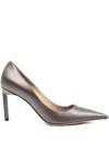 Tom Ford 85mm Pointed-toe Satin Pumps In Gray
