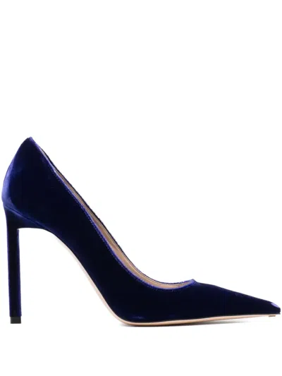 Tom Ford 85mm Suede Pumps In Blue