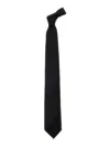 Tom Ford Black Tie With Rear Tie Closure In Silk Man In Black
