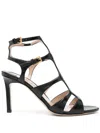 Tom Ford High Stiletto Sandals With Cut-out Straps In Black