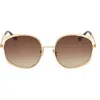 Tom Ford Abbey 58mm Round Sunglasses In Multi