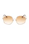 Tom Ford Abbey 58mm Geometric Sunglasses In Neutral