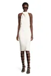 Tom Ford Abito Da Cocktail In Seta Con Collo All'americana In White