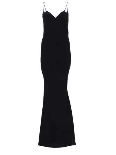 Tom Ford Abito Sottoveste Con Spalline Doppie In Black