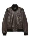Tom Ford Zip-up Nappa Leather Bomber Jacket In Brown