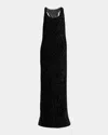 Tom Ford Abstract Leopard Devore Racerback Evening Dress