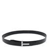 Tom Ford Reversible Crocodile Texture Belt Collection In Black
