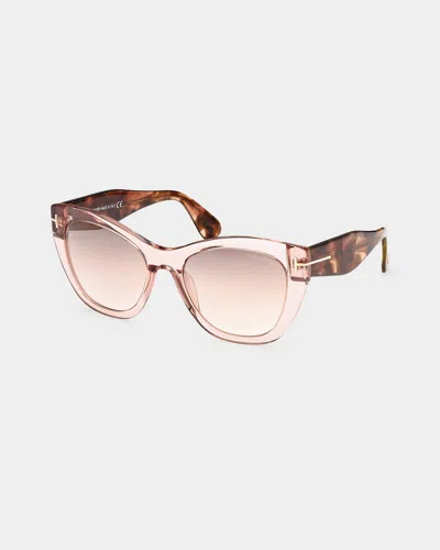 Tom Ford Acetate Cat-eye Sunglasses In Pink Multi