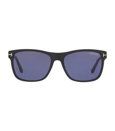 Tom Ford Acetate Giulio Rectangle Sunglasses In Blue