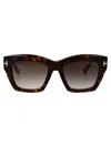 Tom Ford Acetate Havana Sunglasses In Brown